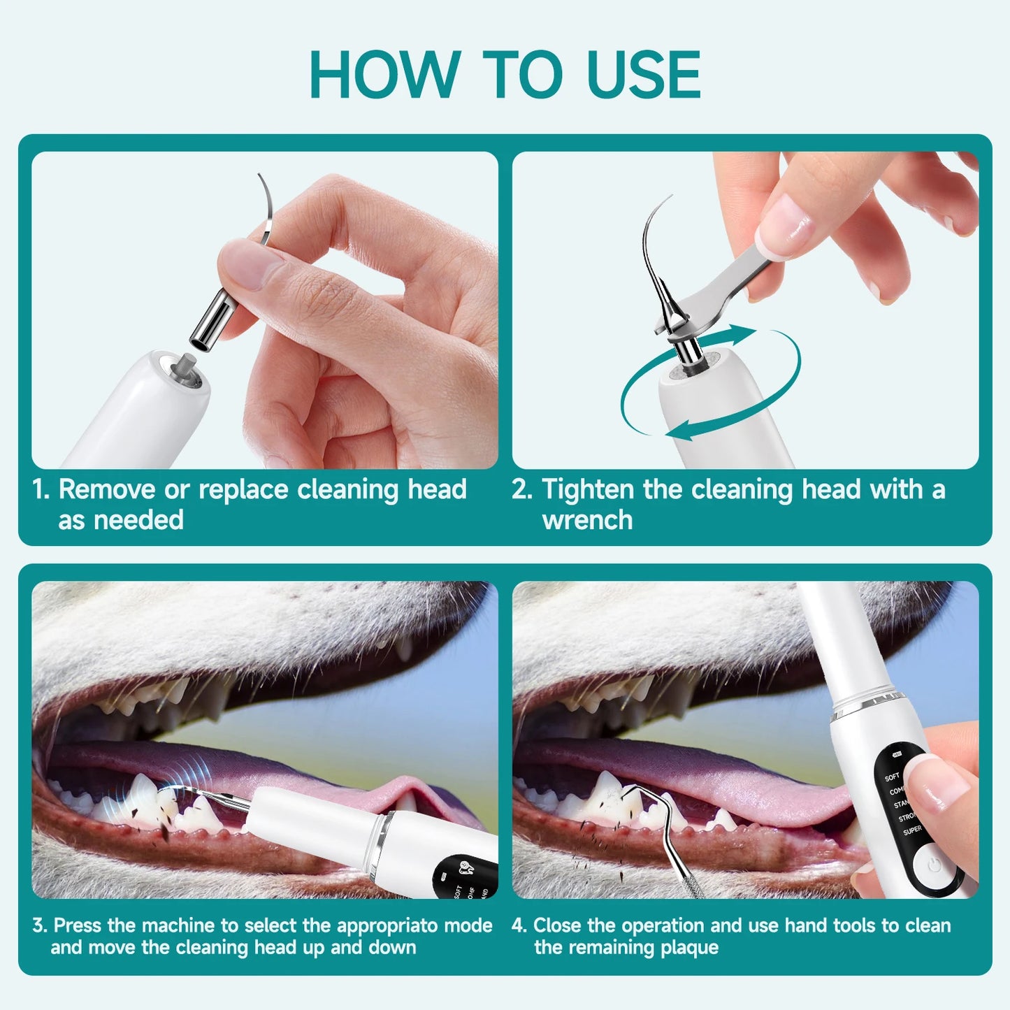 PawCleanse™ Ultrasonic Dental Cleaner