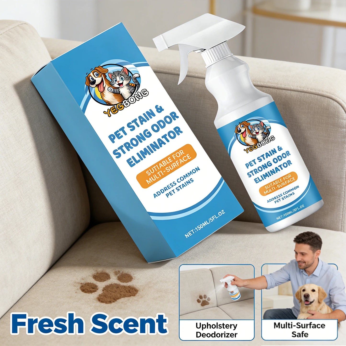 PawFresh™ Pet Stain & Odor Remover